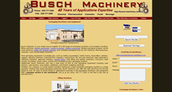 Desktop Screenshot of busch-machinery.com