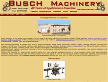 Tablet Screenshot of busch-machinery.com